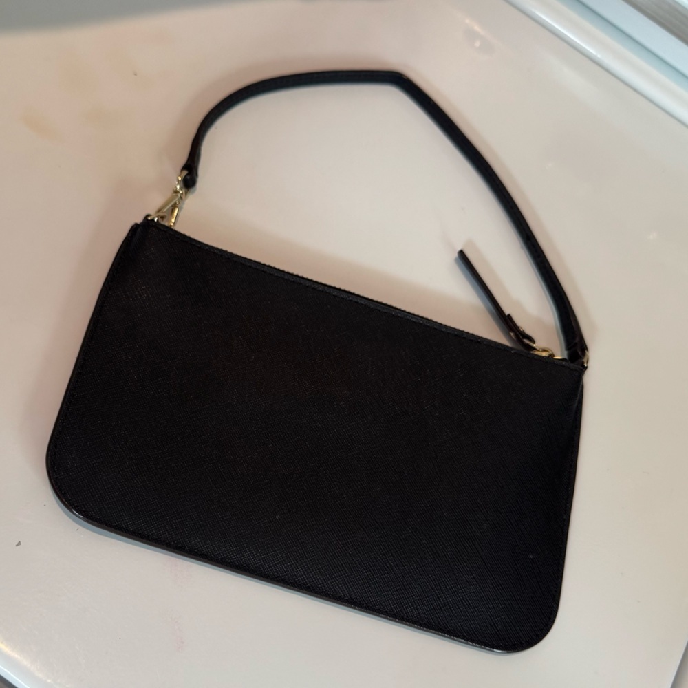 Kate Spade Lolly Newbury Lane Black Leather Wristlet Gold Hardware NEW - Picture 2 of 10
